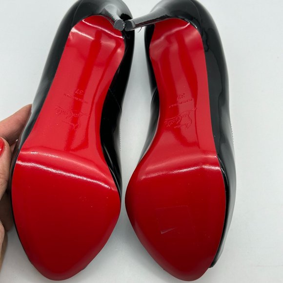 Christian Louboutin NEW VERY PRIVE 120 Platform Peep Toe Pumps Heels Shoes